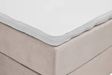 Komplett Sengepakke Dream 140x200 cm Asymmetriske knapper - Beige - Møbler - Senger - Kontinentalsenger