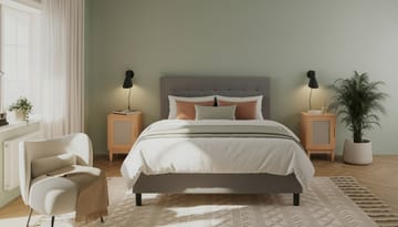 Komplett Sengepakke Dream 160x200 cm - Grå - Møbler - Senger - Kontinentalsenger