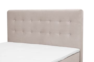 Komplett Sengepakke Dream 160x200 cm Knapper - Beige - Møbler - Senger - Kontinentalsenger