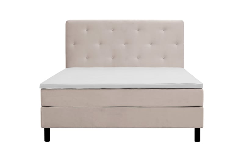 Komplett Sengepakke Dream 180x200 cm Asymmetriske knapper - Beige - Møbler - Senger - Komplett sengepakke