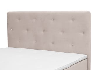 Komplett Sengepakke Dream 180x200 cm Asymmetriske knapper - Beige - Møbler - Senger - Komplett sengepakke