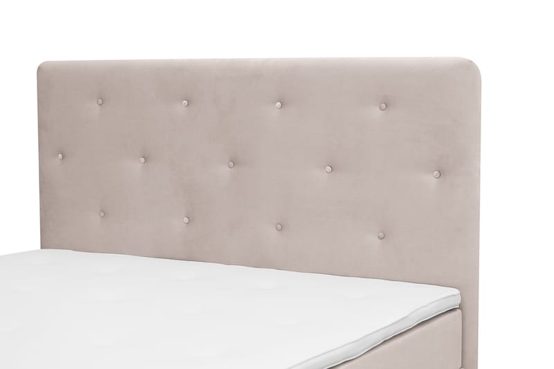 Komplett Sengepakke Dream 180x200 cm Asymmetriske knapper - Beige - Møbler - Senger - Kontinentalsenger