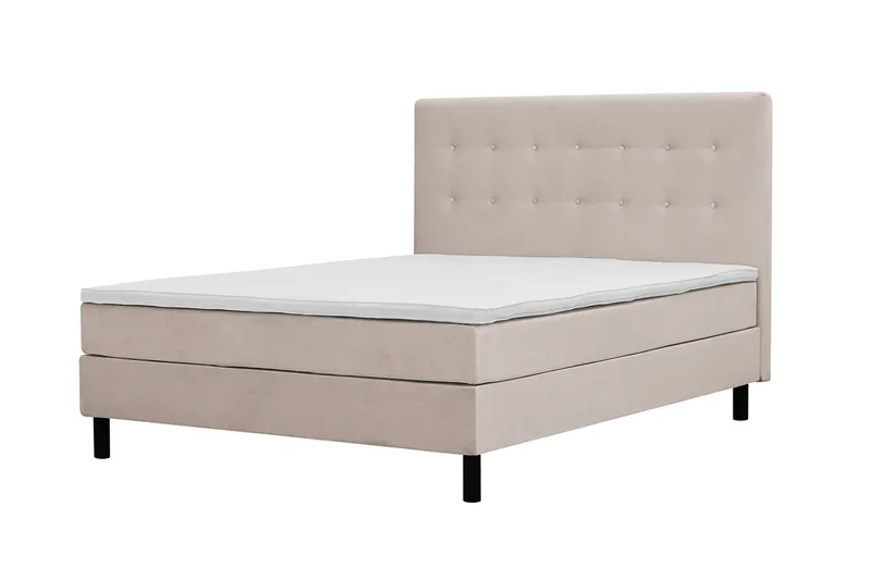 Komplett Sengepakke Dream 180x200 cm Knapper - Beige - Møbler - Senger - Kontinentalsenger