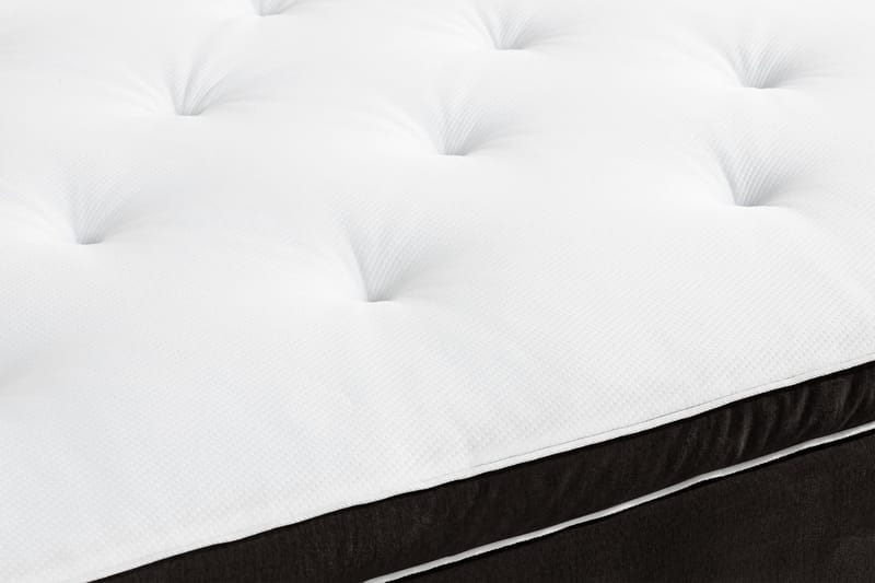 Ella Sengepakke 120x200cm Dypheftet Sengegavl - Mørkegrå / fløyel - Møbler - Senger - Enkeltsenger