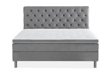 Sengegavl Dypheftet - Lysegrå