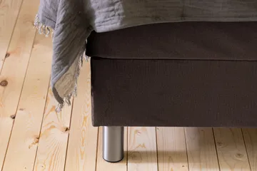 Ella Sengepakke 90x200cm Dypheftet Sengegavl - Brun / Fløyel - Møbler - Senger - Enkeltsenger