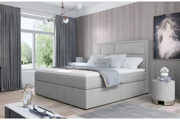 Emeron Sengepakke 140x200 cm - Grå - Møbler - Senger - Komplett sengepakke