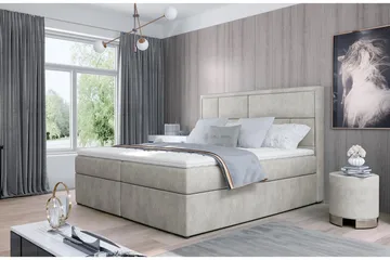 Emeron Sengepakke 180x200 cm - Beige - Møbler - Senger - Komplett sengepakke