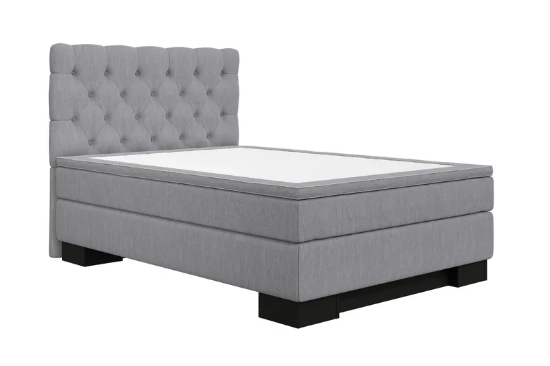 Faylor Lyx Komplett Sengepakke 120x200 - Lysegrå - Møbler - Senger - Enkeltsenger