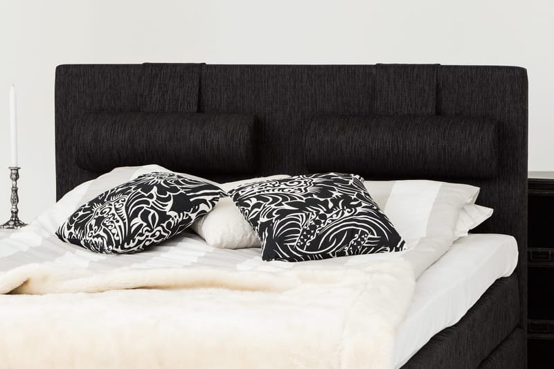 Grand Kontinentalseng 180x200 Sengepakke Svart - Svart - Møbler - Senger - Kontinentalsenger