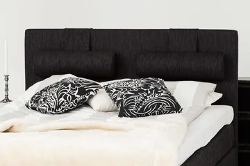 Grand Kontinentalseng 180x200 Sengepakke Svart - Svart - Møbler - Senger - Kontinentalsenger