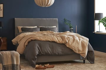 Happy Pluss Kontinentalseng - Grå - Møbler - Senger - Kontinentalsenger