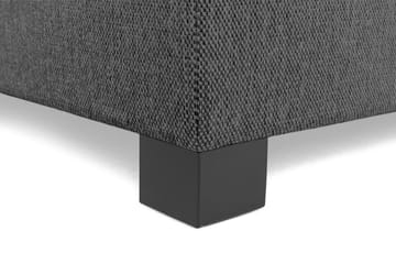 Imperia Komplett Sengpakke 210x210 cm Kontinentalseng med gavl - Mørkgrå - Møbler - Senger - Kontinentalsenger