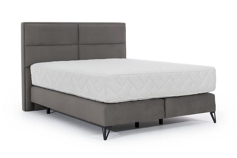 Kasyap Sengepakke Rammeseng 140x200 cm - Grå - Møbler - Senger - Komplett sengepakke