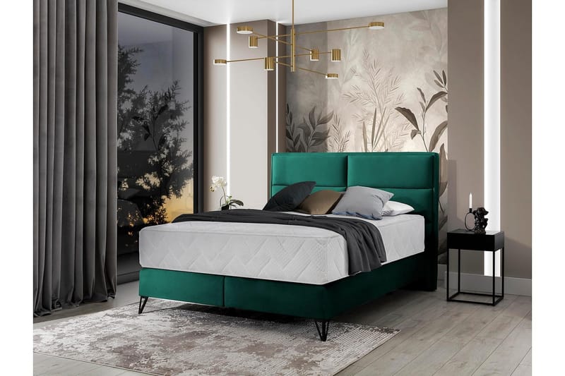 Kasyap Sengepakke Rammeseng 140x200 cm - Grønn - Møbler - Senger - Komplett sengepakke