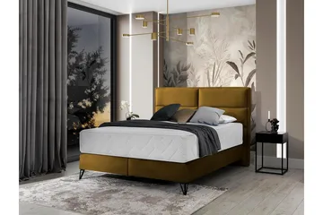 Kasyap Sengepakke Rammeseng 140x200 cm - Lysebrun - Møbler - Senger - Komplett sengepakke
