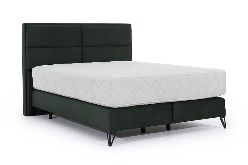 Kasyap Sengepakke Rammeseng 140x200 cm - Mørkegrønn - Møbler - Senger - Komplett sengepakke