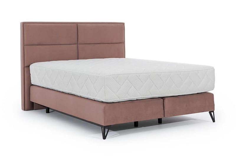 Kasyap Sengepakke Rammeseng 140x200 cm - Rosa - Møbler - Senger - Komplett sengepakke