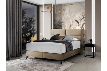 Kasyap Sengepakke Rammeseng 160x200 cm - Beige - Møbler - Senger - Komplett sengepakke