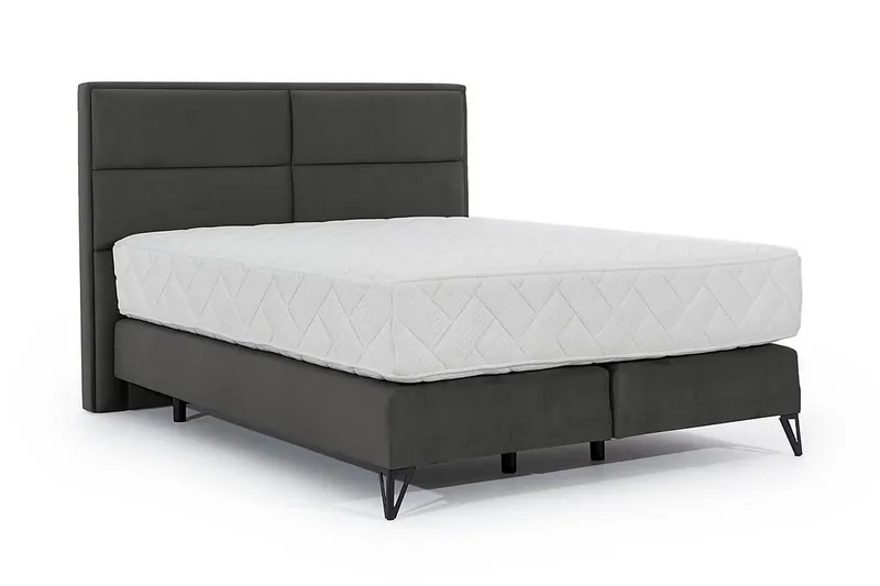 Kasyap Sengepakke Rammeseng 160x200 cm - Grå - Møbler - Senger - Komplett sengepakke