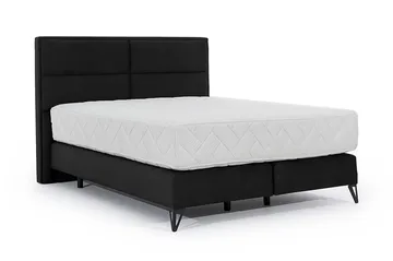 Kasyap Sengepakke Rammeseng 160x200 cm - Svart - Møbler - Senger - Komplett sengepakke