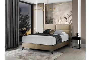 Kasyap Sengepakke Rammeseng 180x200 cm - Beige - Møbler - Senger - Komplett sengepakke