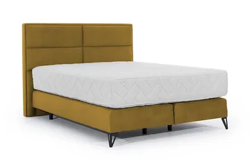Kasyap Sengepakke Rammeseng 180x200 cm - Lysebrun - Møbler - Senger - Komplett sengepakke