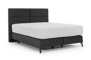 Kasyap Sengepakke Rammeseng 180x200 cm - Mørkegrå - Møbler - Senger - Komplett sengepakke