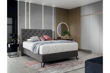 Katsumi Sengepakke Rammeseng 140x200 cm - Grå - Møbler - Senger - Komplett sengepakke