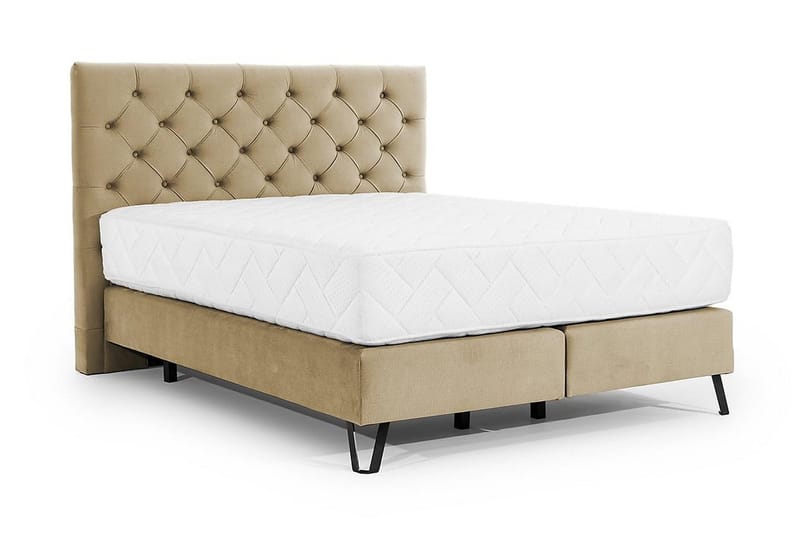 Katsumi Sengepakke Rammeseng 160x200 cm - Beige - Møbler - Senger - Komplett sengepakke