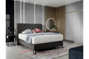 Katsumi Sengepakke Rammeseng 180x200 cm - Grå - Møbler - Senger - Komplett sengepakke