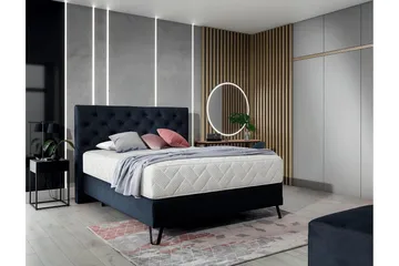 Katsumi Sengepakke Rammeseng 180x200 cm - Mørkeblå - Møbler - Senger - Komplett sengepakke
