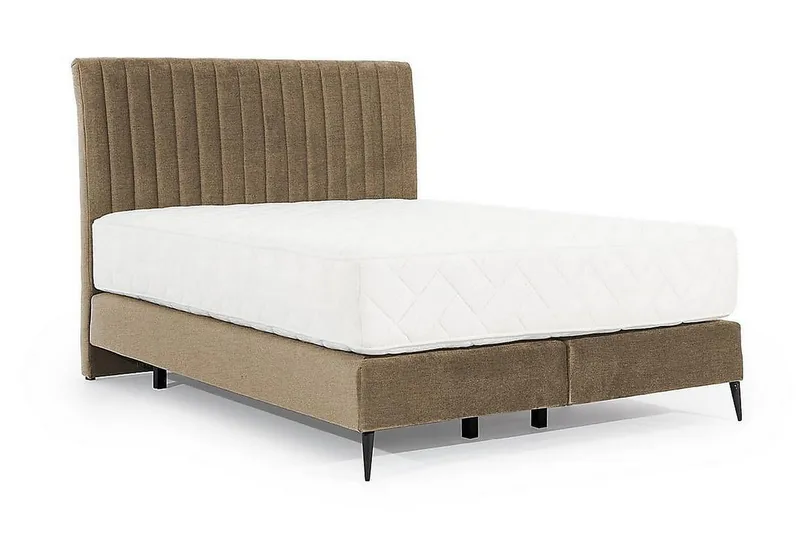 Katsuo Sengepakke Rammeseng 140x200 cm - Beige - Møbler - Senger - Komplett sengepakke