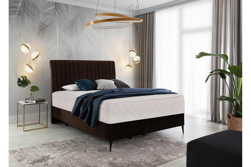 Katsuo Sengepakke Rammeseng 140x200 cm - Brun - Møbler - Senger - Komplett sengepakke