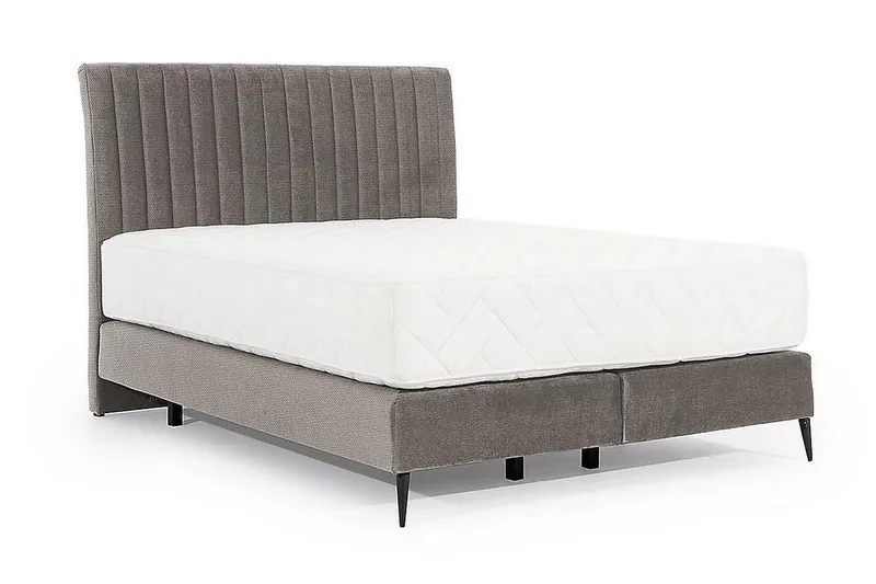 Katsuo Sengepakke Rammeseng 140x200 cm - Grå - Møbler - Senger - Komplett sengepakke