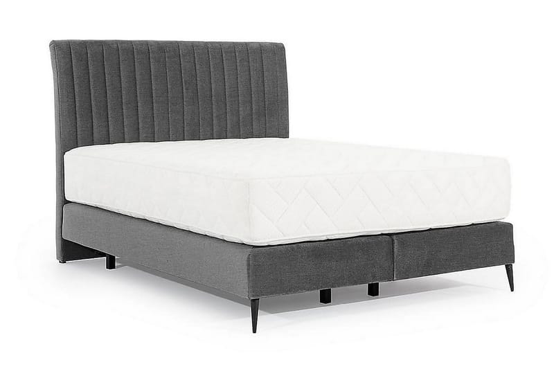 Katsuo Sengepakke Rammeseng 140x200 cm - Grå - Møbler - Senger - Komplett sengepakke