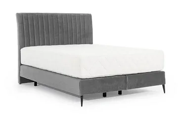 Katsuo Sengepakke Rammeseng 140x200 cm - Lysegrå - Møbler - Senger - Komplett sengepakke