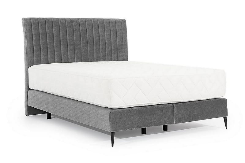 Katsuo Sengepakke Rammeseng 140x200 cm - Lysegrå - Møbler - Senger - Komplett sengepakke