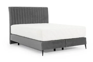 Katsuo Sengepakke Rammeseng 160x200 cm - Grå - Møbler - Senger - Komplett sengepakke