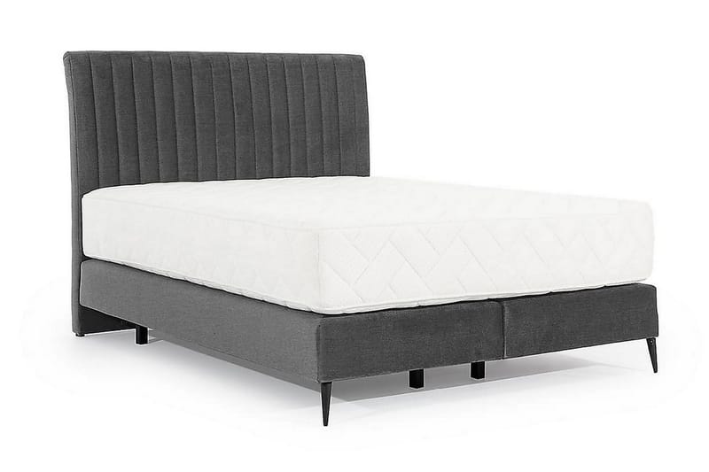 Katsuo Sengepakke Rammeseng 160x200 cm - Grå - Møbler - Senger - Komplett sengepakke
