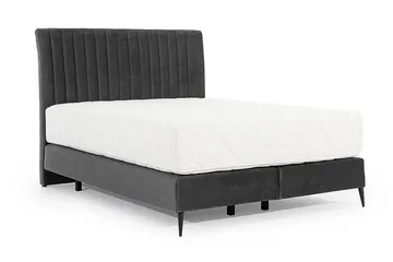 Katsuo Sengepakke Rammeseng 160x200 cm - Grå - Møbler - Senger - Komplett sengepakke