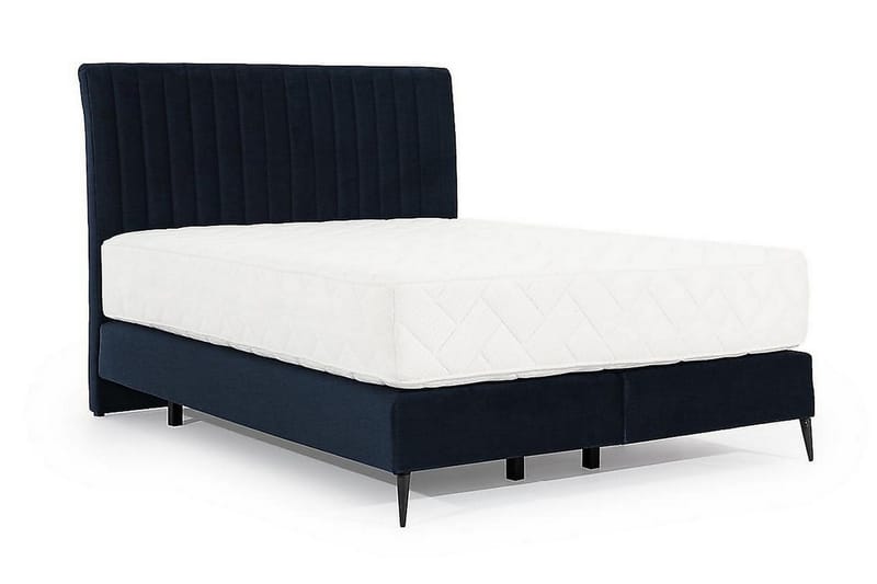 Katsuo Sengepakke Rammeseng 160x200 cm - Mørkeblå - Møbler - Senger - Komplett sengepakke