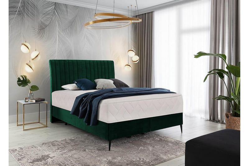 Katsuo Sengepakke Rammeseng 160x200 cm - Mørkegrå - Møbler - Senger - Komplett sengepakke