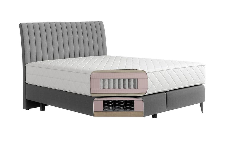 Katsuo Sengepakke Rammeseng 180x200 cm - Beige - Møbler - Senger - Komplett sengepakke
