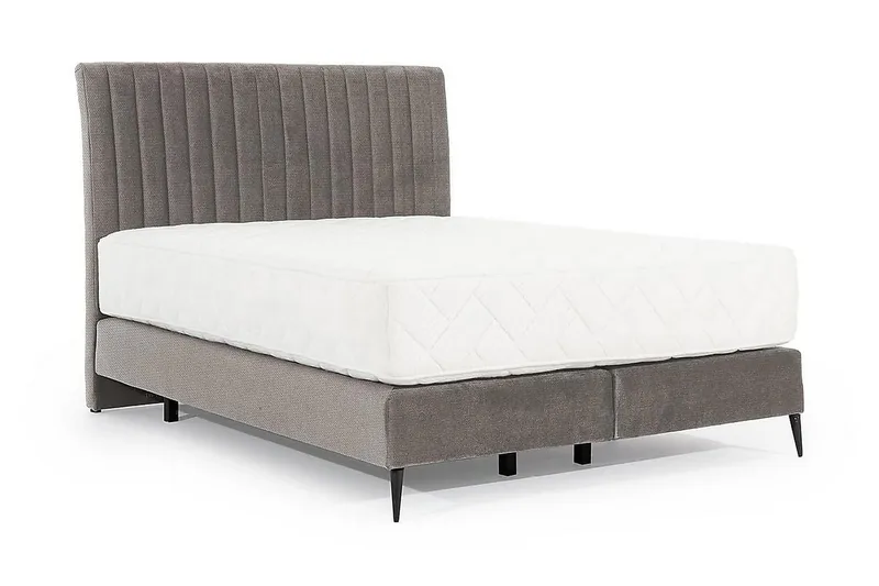 Katsuo Sengepakke Rammeseng 180x200 cm - Grå - Møbler - Senger - Komplett sengepakke