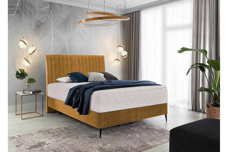 Katsuo Sengepakke Rammeseng 180x200 cm - Mørkegrønn - Møbler - Senger - Komplett sengepakke