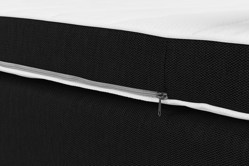 Komplett Sengepakke Brighton Knapper Svart - 160 cm - Kontinentalsenger - Dobbeltsenger - Komplett sengepakke