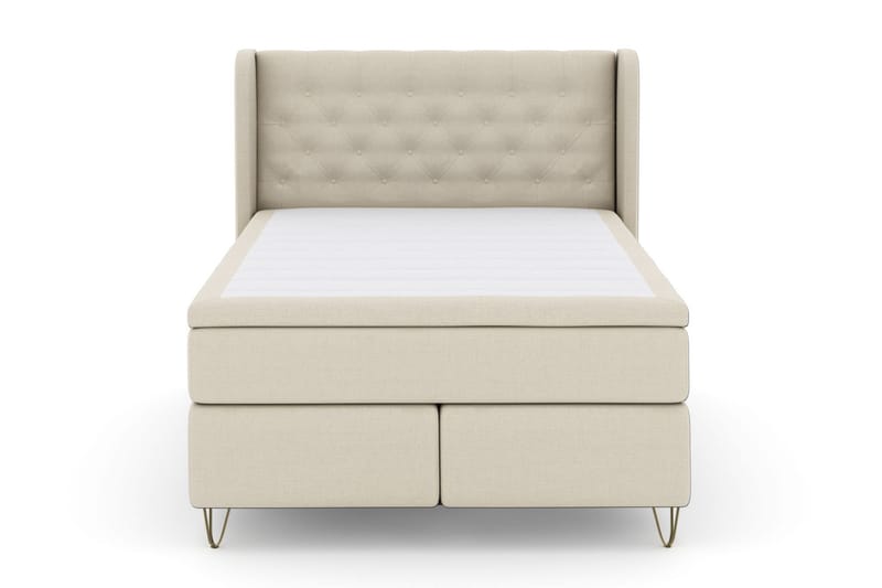 Komplett Sengepakke Choice No 5 160x200 Medium Lateks - Beige|V-formede Metallben - Møbler - Senger - Kontinentalsenger