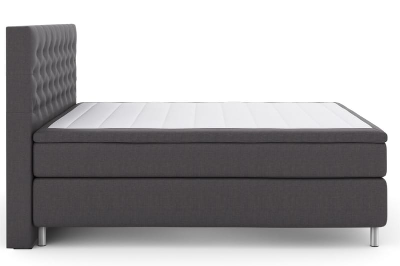 Komplett Sengepakke Choice No 5 160x200 Medium Lateks - Mørkegrå|Metallben - Møbler - Senger - Kontinentalsenger
