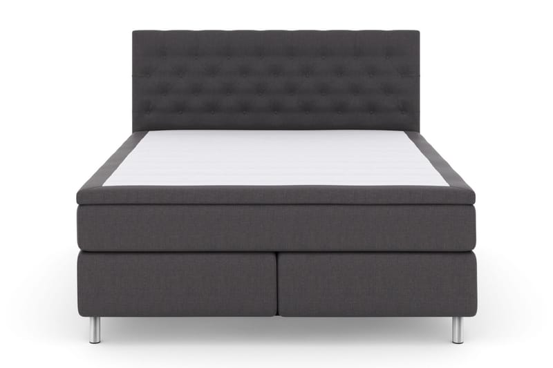 Komplett Sengepakke Choice No 5 160x200 Medium Lateks - Mørkegrå|Metallben - Møbler - Senger - Kontinentalsenger